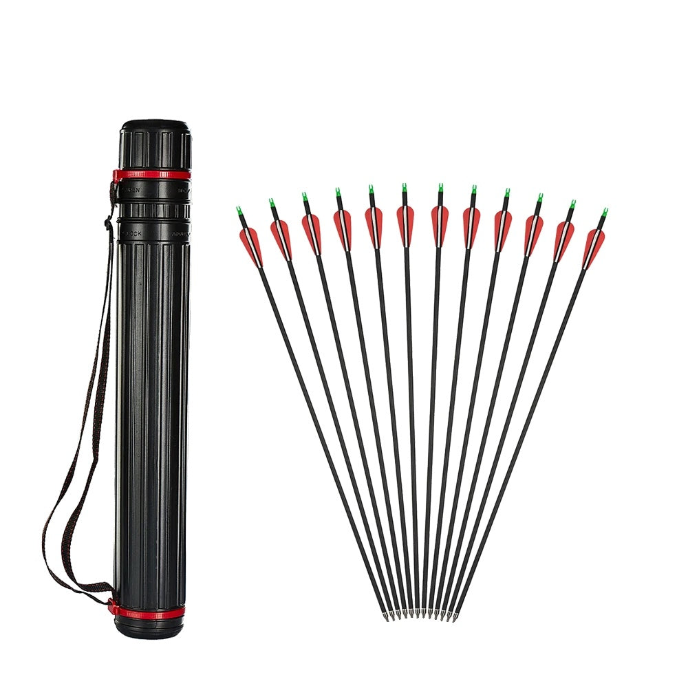 Pile af pile, 31 tommer kulfiberpil, recurve/compound bue