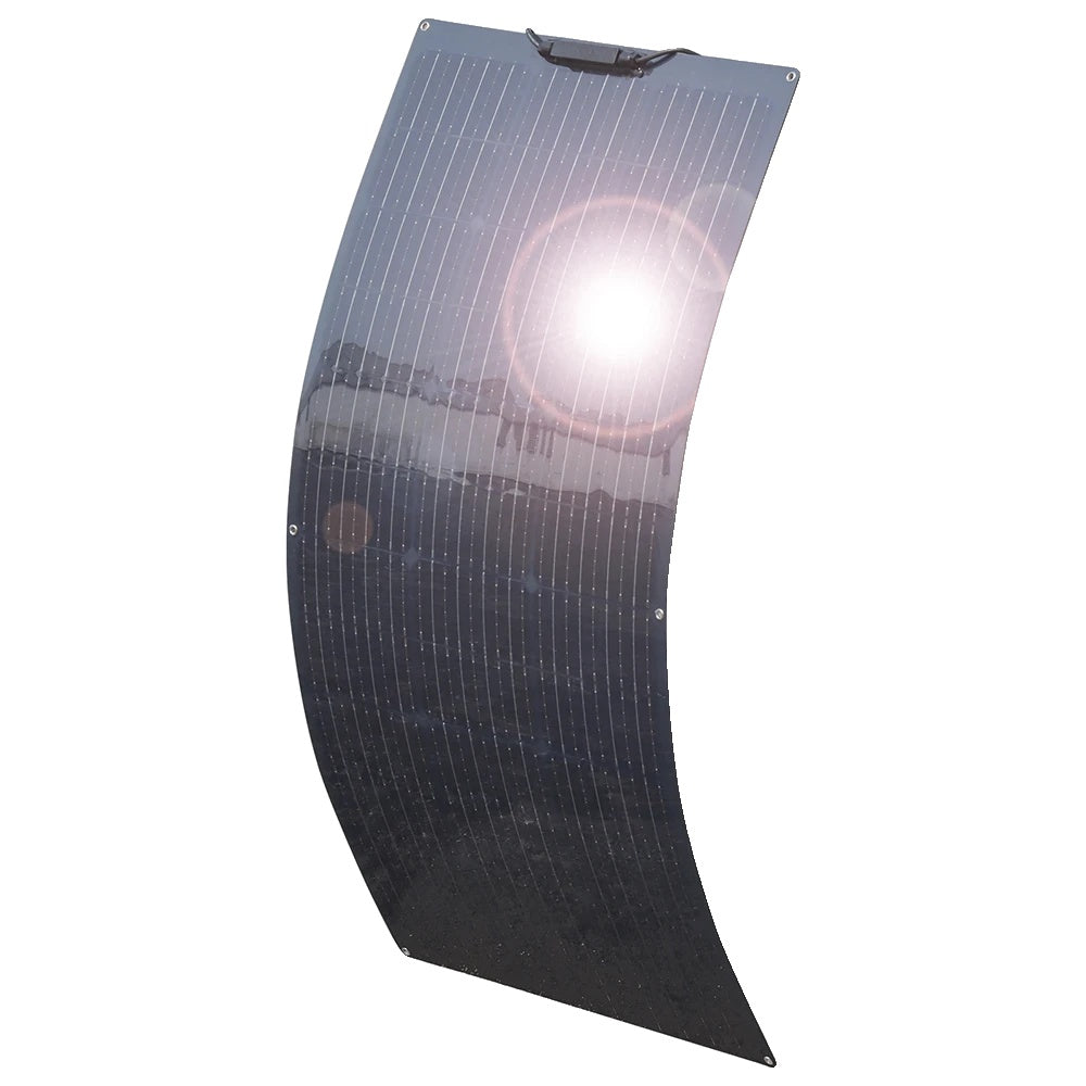 Solcellepanel, fleksible paneler, kompatibel med 12 V batterier, til campingvogne, både, hytter, telte, biler, trailere, batterier
