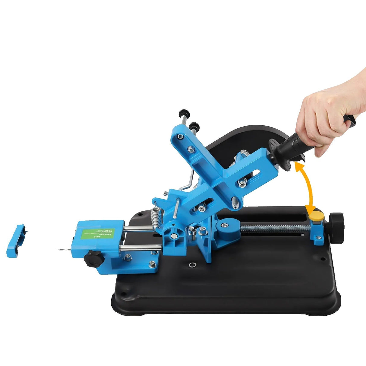 Vinkelsliberstativ, Justerbar Skærevinkel, Holdbar Konstruktion i Støbejern,Blå