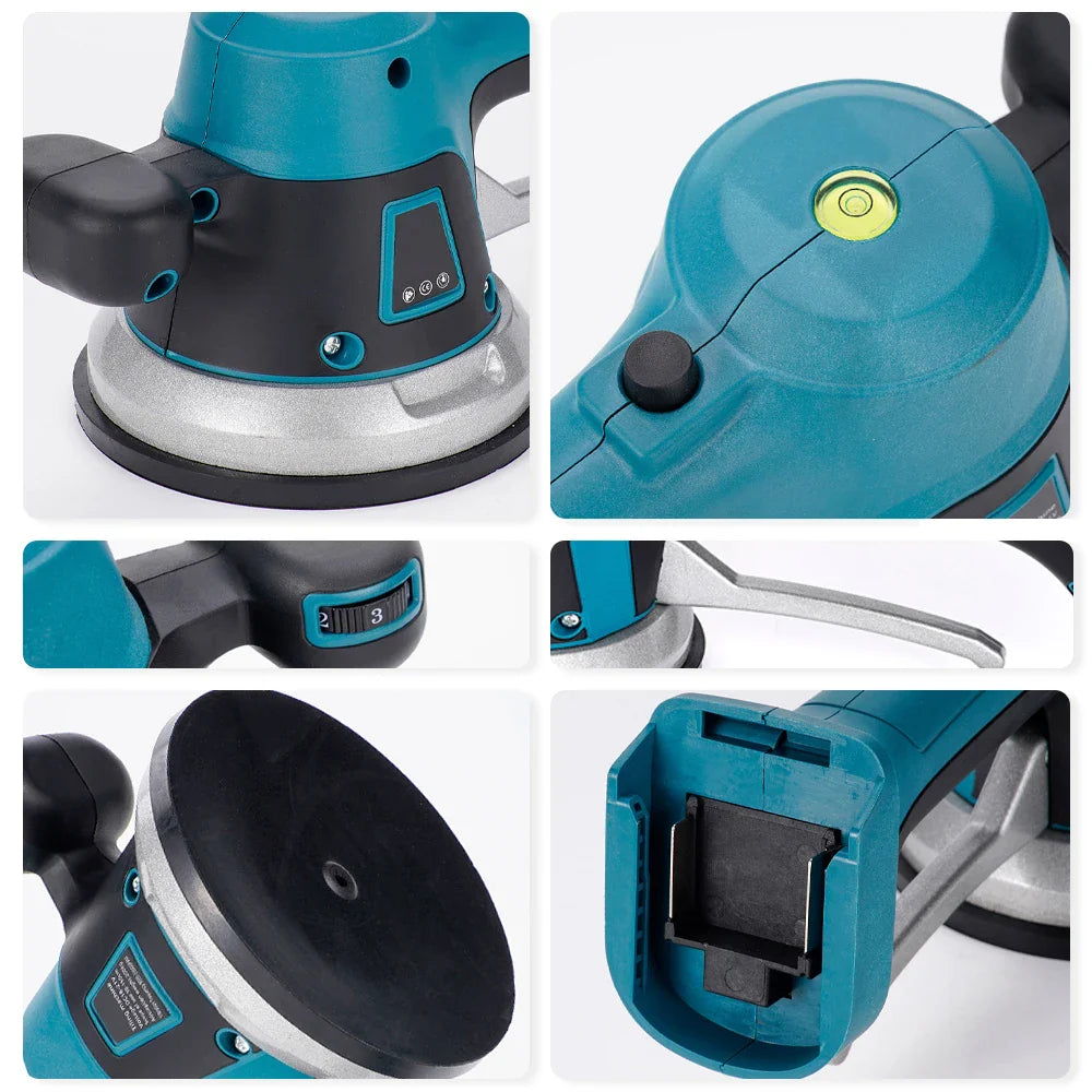 Flisevibrator, Trådløs Betjening, Justerbar 6 Hastigheder, Ingen batteri