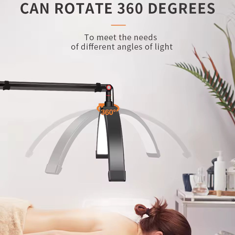 LED Video Light, Halvmåne Fyldelys, 3000K-6000K, HD-M2X Sort, EU