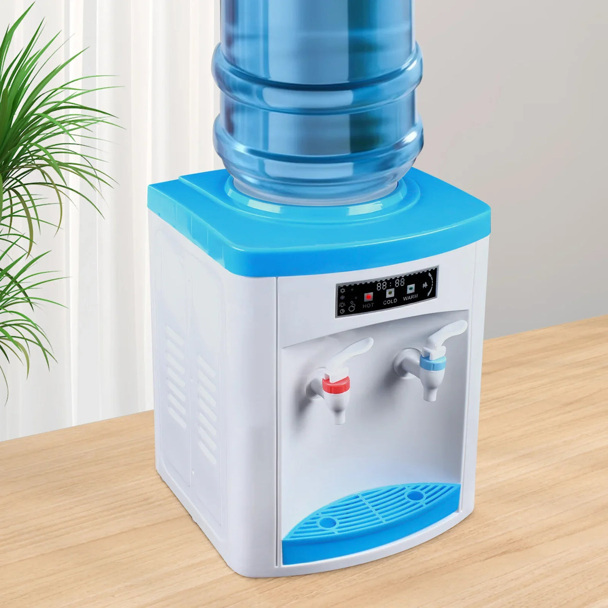 Bærbar elektrisk vanddispenser, varmt vand 90℃, koldt vand 8℃, kompakt design