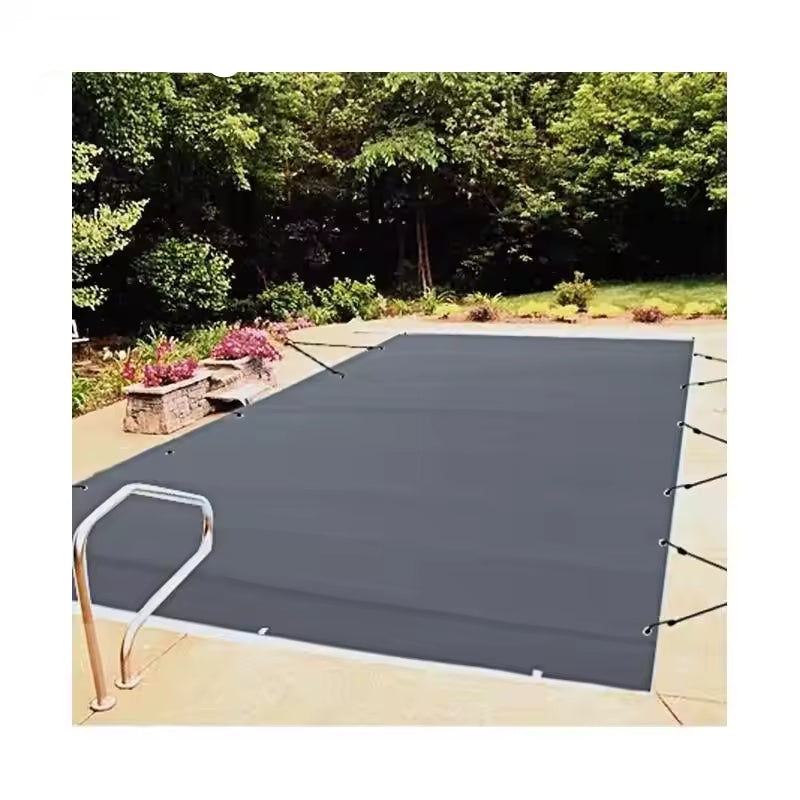 Pool Sikkerhedsdække, Holdbart PVC, Høj Temperaturbestandighed, 13x26 ft