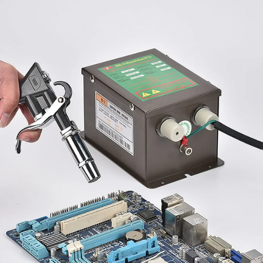 Antistatisk Luft Pistol, Ioniserende Teknologi, Højspændingsgenerator, Guld, EU-stik