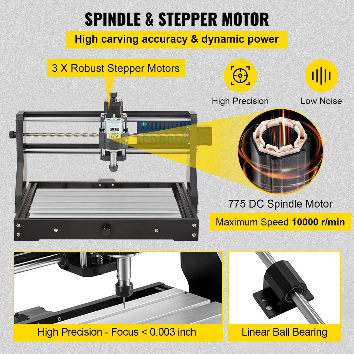 CNC Router Engraver, Laser Modul, USB Port