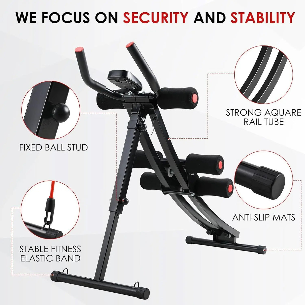 Mavebænketræner, Hjemmegymnastik, Foldbart Træningsudstyr