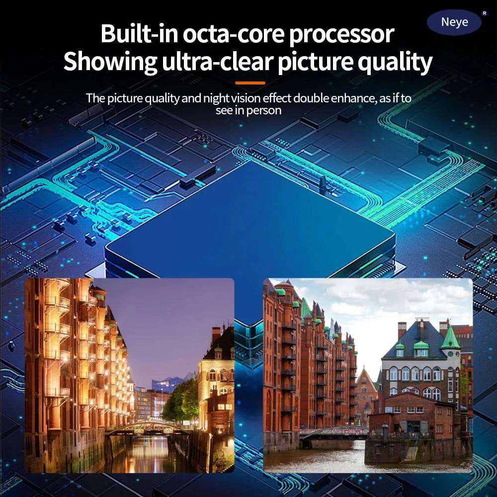 WiFi PTZ Kamera, 30X Zoom, Automatisk Sporing,8MP 4K, EU-stik