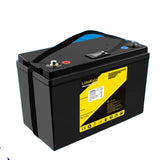 LiFePO4-batteri med LCD-display, til campingvogne, solcelleanlæg og off-grid-systemer, 128 V, 150 Ah (LCD)