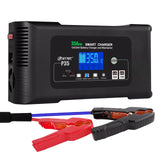 35A Smart Bilbatterioplader, Dobbelt Spænding (12V/24V), Intelligent LCD Display,EU-stik