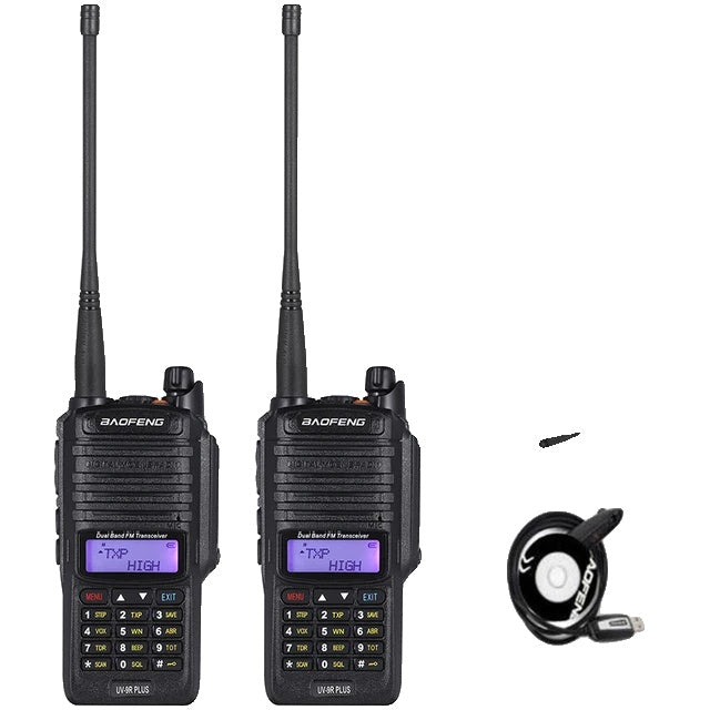 Walkie Talkie, Vandtæt, Lang Rækkevidde, mere10w 8800mah, EURO