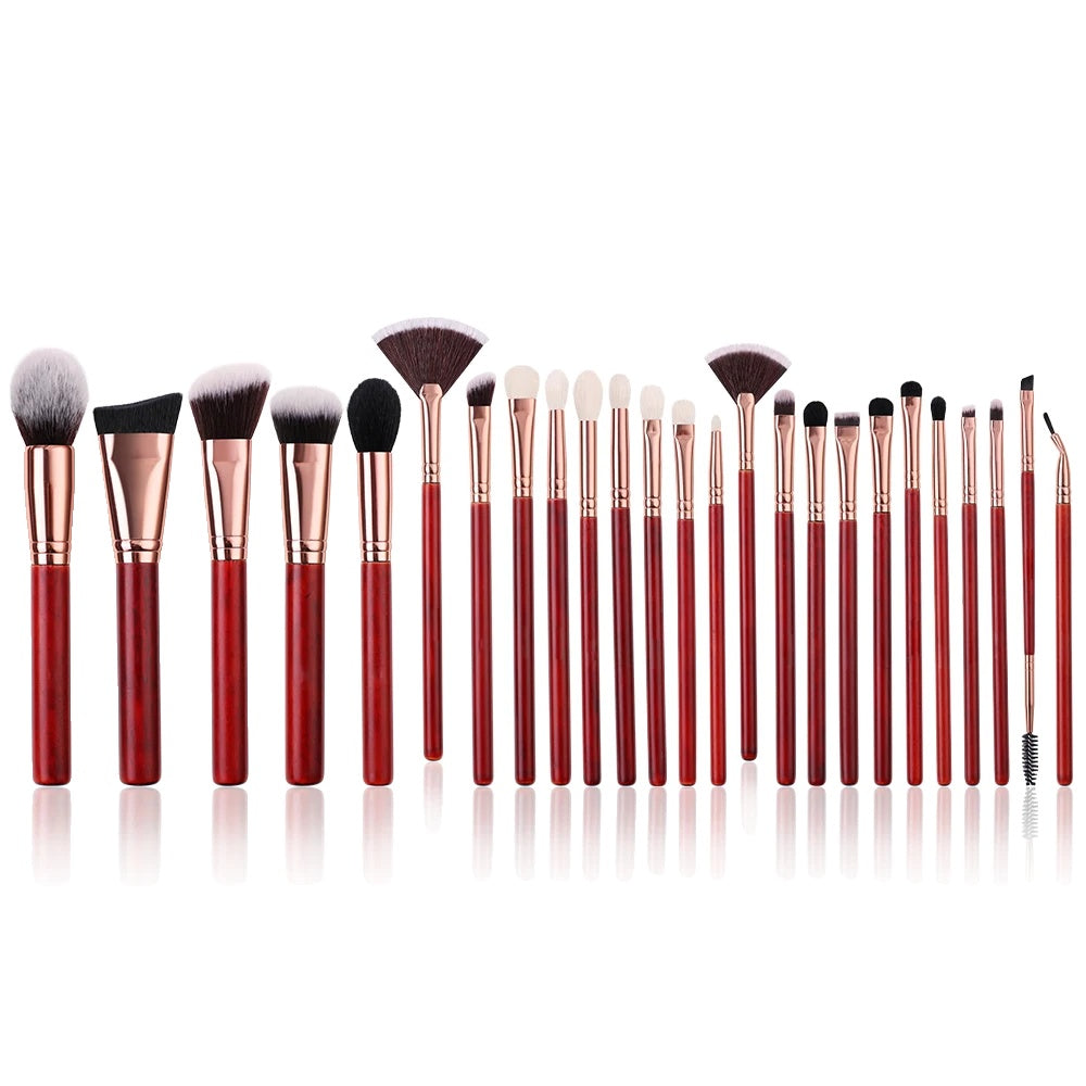Makeup Børster Sæt, Naturligt Gedehår, Øjne Blending, RB25uden logo