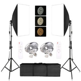 Fotografi Softbox Belysningskit, 50x70CM Størrelse, Kontinuerligt Belysningssystem,Ingen pærer