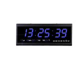 LED Digital Vægur, Kalender og Temperaturvisning, Energibesparende 480 x 190 mm,grøn