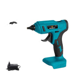 Trådløs elektrisk varm lim pistol, 100W effekt, genopladelig til Makita 18V batteri., 2 Batteri EU-stik
