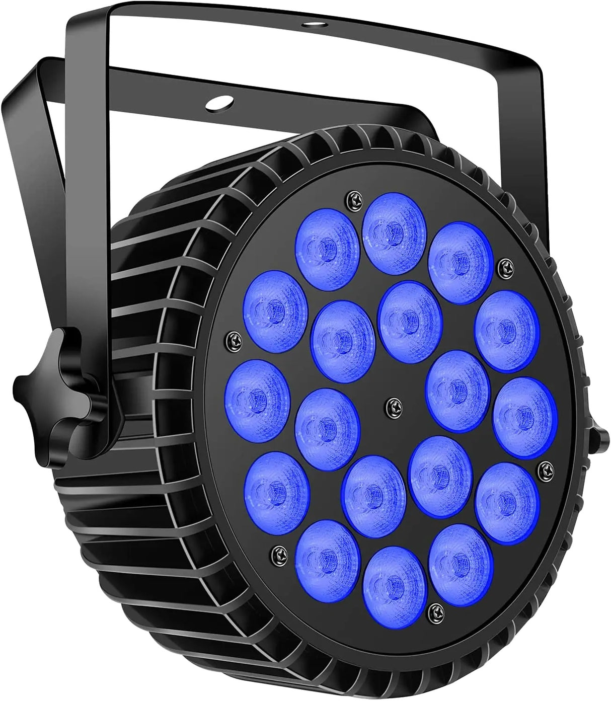 Professionel diskotekbelysning, 6-i-1 LED-belysning, DMX512 multimodus, 18 W RGBWA UV