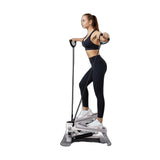 Mini Stepper Træningsmaskine, 330 lbs Kapacitet, LED Display og 38° Pedal Vippe,Lyserød