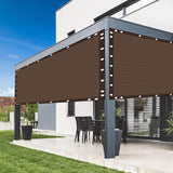 Privatlivsskærm til terrasse og have, HDPE-materiale, 90 % UV-beskyttelse,  4X6M