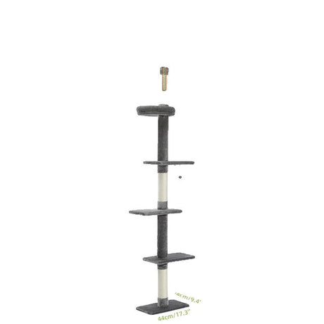 Kat Kradsestolpe, Justerbar Højde, Katteklatretræ, , AMT0038KK-HZ, L