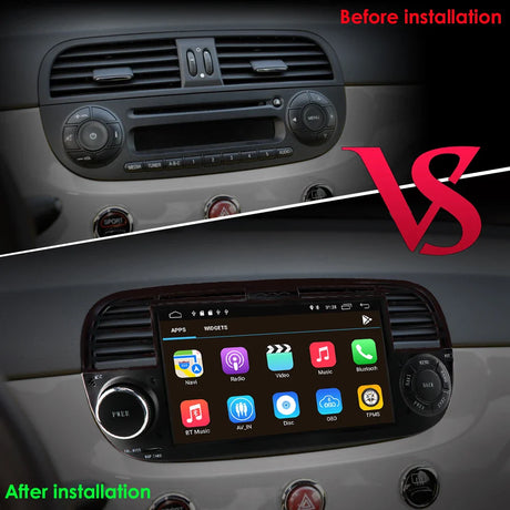 Android Auto Radio, GPS Navigation, Multimedieafspiller, , 7 inch HC1 Black