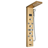 Brusepanel Tower, LED Brusesystem, SPA Massage, , Black 9001