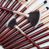Makeup Børster Sæt, Naturligt Gedehår, Øjne Blending, RB25uden logo