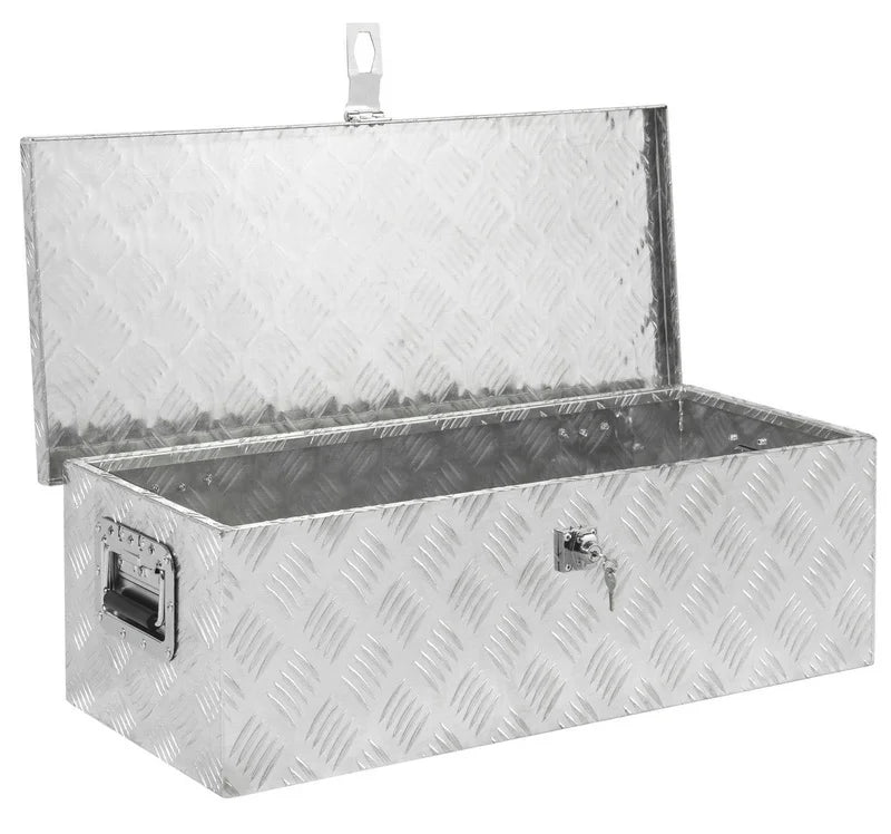 Aluminium Pickup Truck Værktøjskasse, Rummelig 39"x13"x10" Design, Sikker T-Lås System, Holdbar Konstruktion