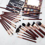 Makeup Børster Sæt, Naturligt Gedehår, Øjne Blending, RB25uden logo