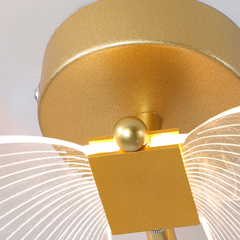 Væglampe, LED-belysning, Butterfly Design, 1 stykke 20 cm, Naturligt lys