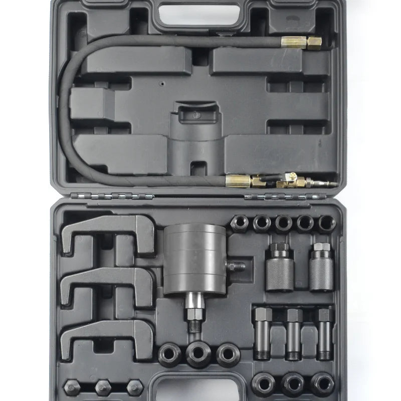 Pneumatisk Diesel Indsprøjtningsudtrækker Kit, 19 Adaptere, Højtrykskompatibilitet