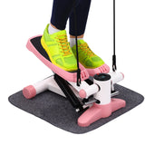 Mini Stepper Træningsmaskine, 330 lbs Kapacitet, LED Display og 38° Pedal Vippe,Lyserød