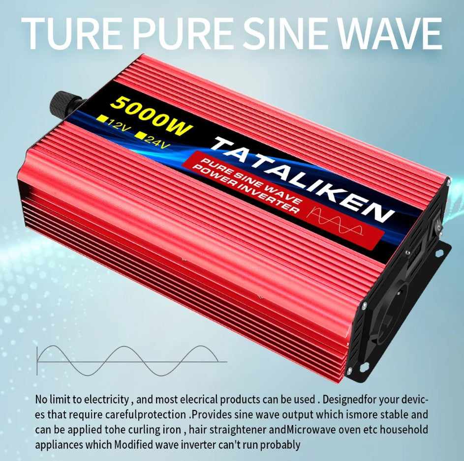 Inverter, Ren Sinus Bølge, Høj Effekt, 12V 50HZ, 220-240V