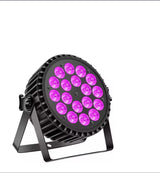 Professionel diskotekbelysning, 6-i-1 LED-belysning, DMX512 multimodus, 18 W RGBWA UV
