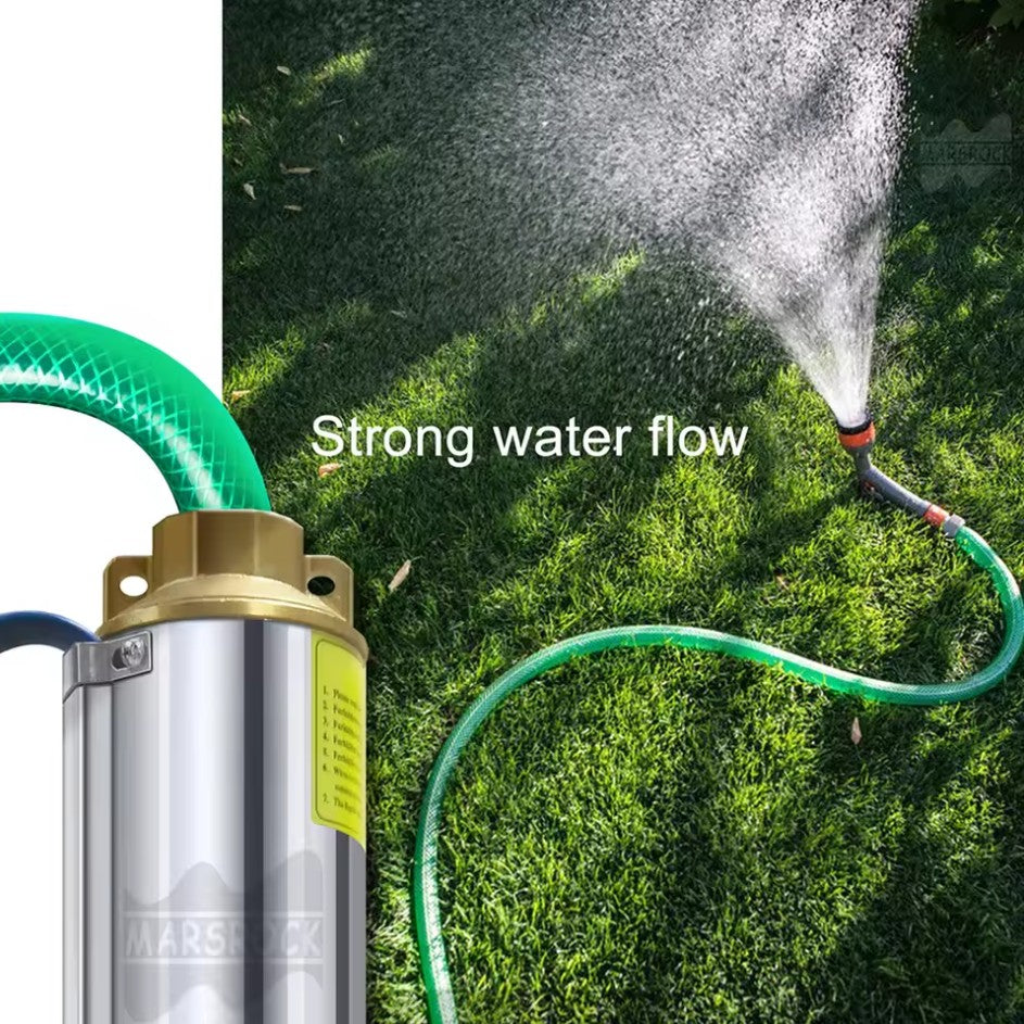 Solcelle Submersible Pumpe, 370W Effekt, 2T/H Flow Rate, DC 24V, 370W