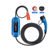 EV-lader, 16A Hurtigopladning, Type 2 Stik, Blå, Type2