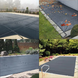 Pool Sikkerhedsdække, PVC Materiale, Vinterbeskyttelse, 13x26 ft