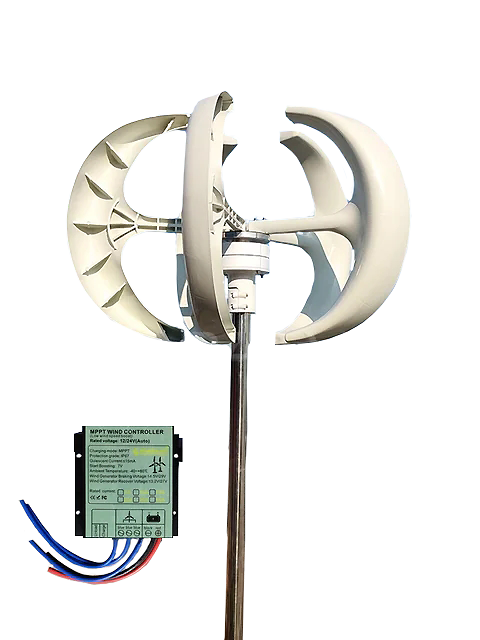 Vindmølle generator, Lav støj, Høj effektivitet, 48V, MPPT-controller, 3000W
