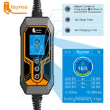 Bærbar EV-lader, 11KW Hurtigopladning, Wi-Fi-forbindelse, 11KW 5m Uden Adapter, Type2