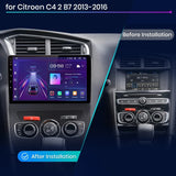 Bilradio til Citroen C4 2 B7, Trådløs CarPlay & Android Auto, 2 Din Størrelse, V1 Pro (2GB-32GB)
