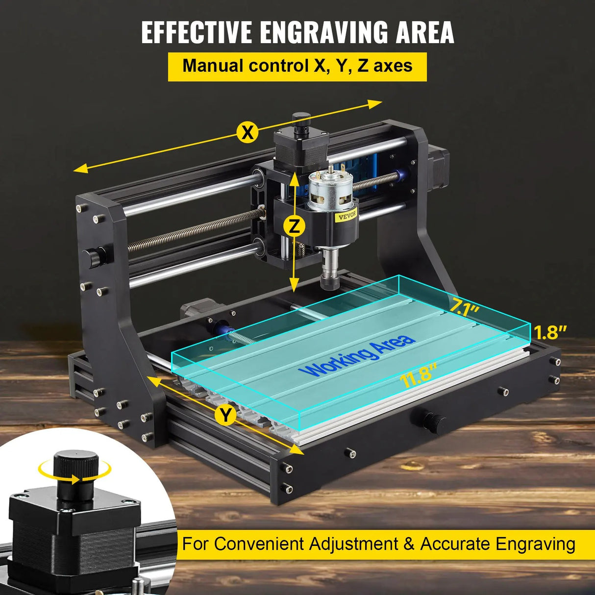 CNC Router Engraver, Laser Modul, USB Port