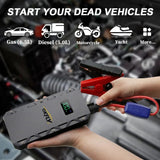 Bil Jump Starter, 1500A Strøm, Multi-funktion Booster, 1500A 18000mAh