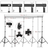 Fotoudstyr, Softbox-belysning, Stativstander, Foto Studio Kit