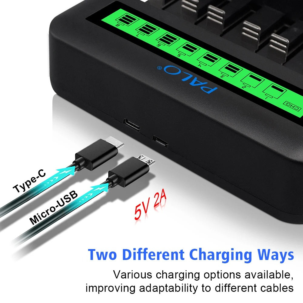 CITYORK AA Genopladelige Batterier, Høj Kapacitet 3000mAh, Oplader Inkluderet>,16AA og oplader
